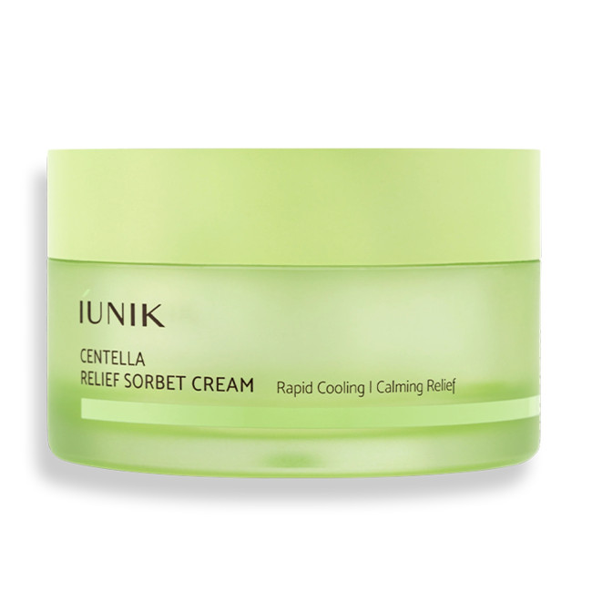 Успокаивающий крем-сорбет с центелой азиатской IUNIK Centella Relief Sorbet Cream 50ml, фото 1
